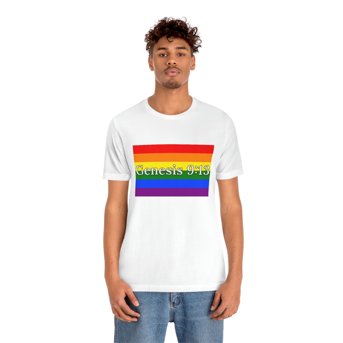 Genesis 9:13 Rainbow Men's T-Shirt