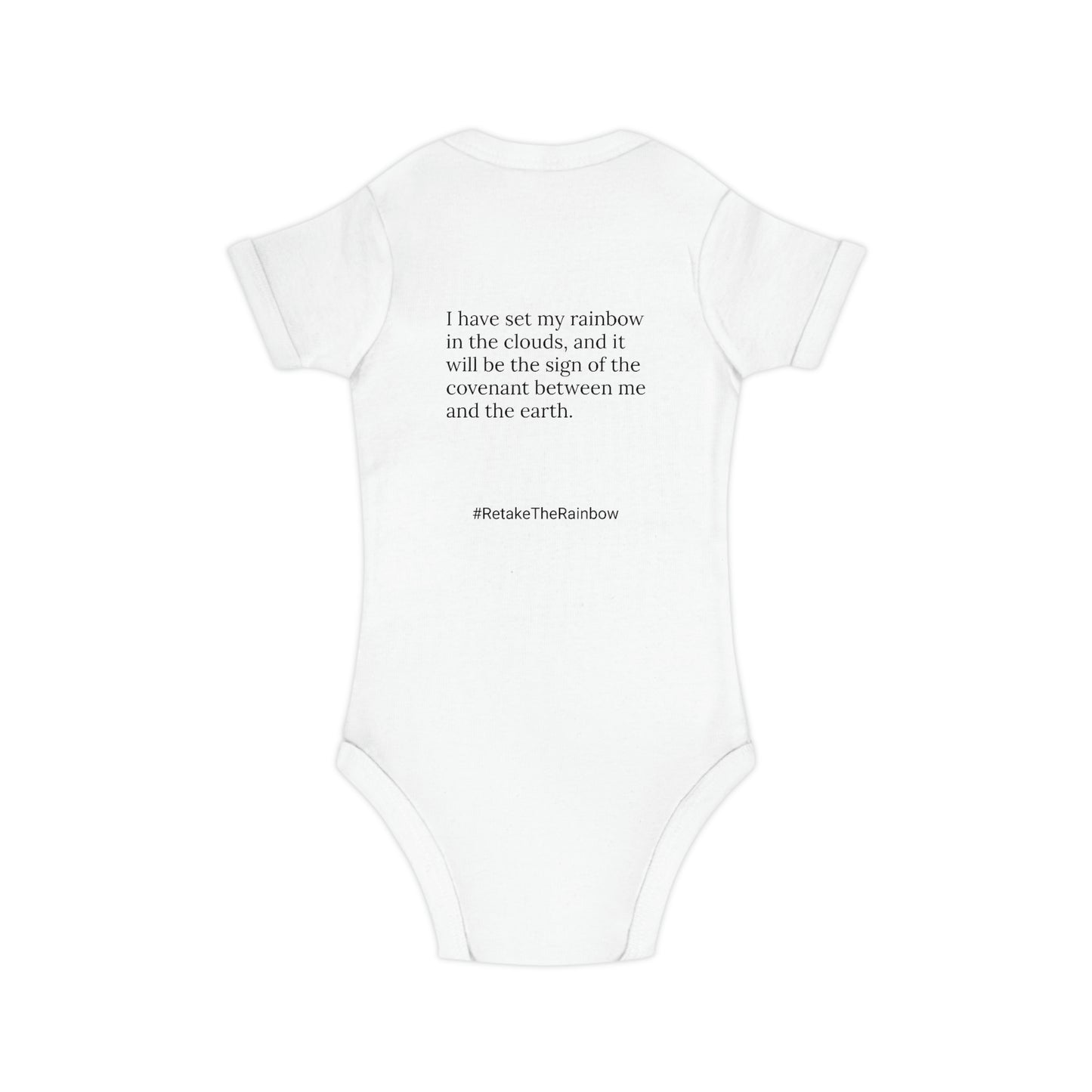 Genesis 9:13 Rainbow Baby Bodysuit